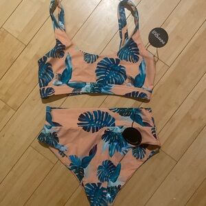 Infamous swim NWT and liner top and bottom
